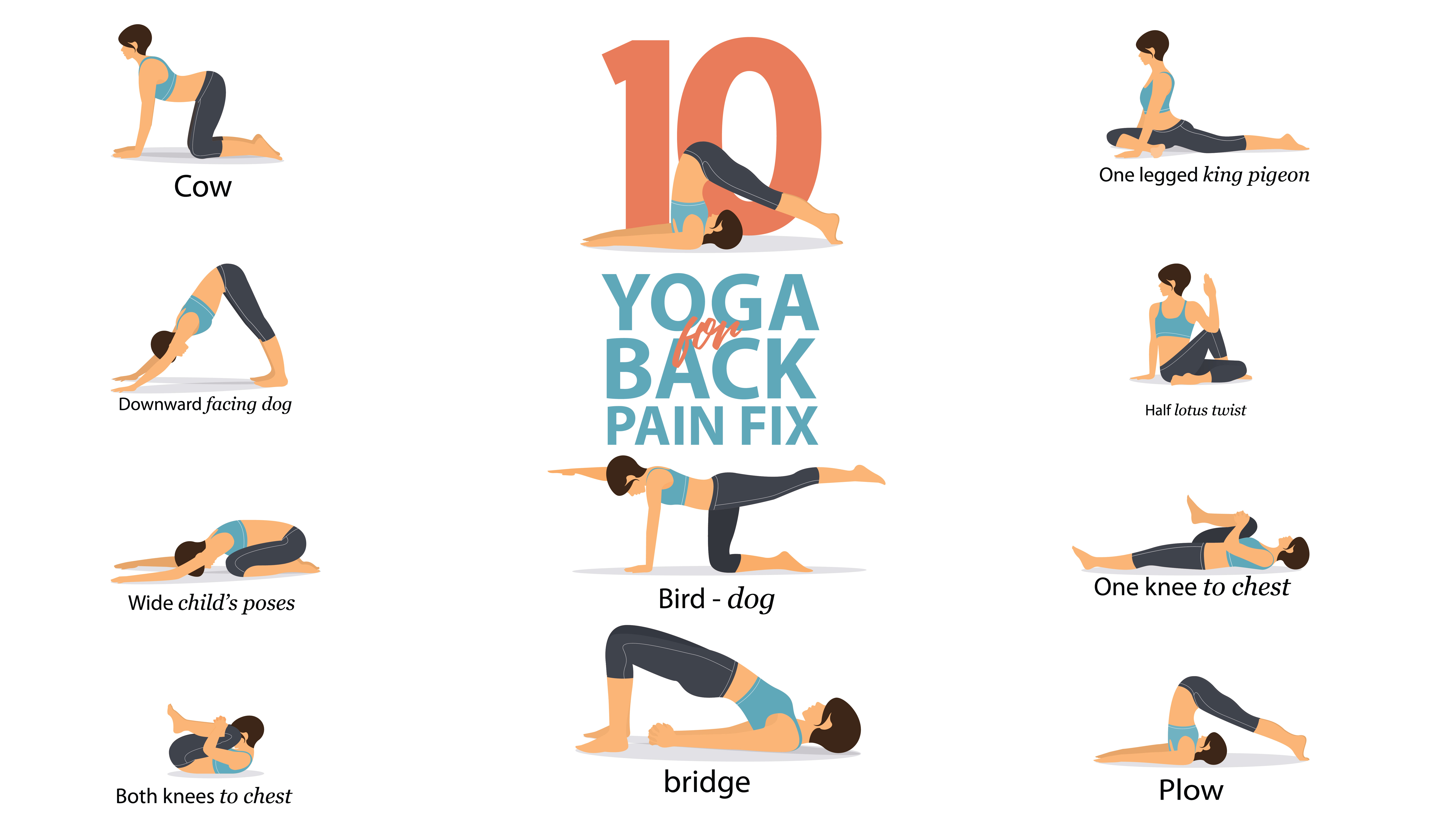 10 Yoga poses to relieve back pain - TrendyModa